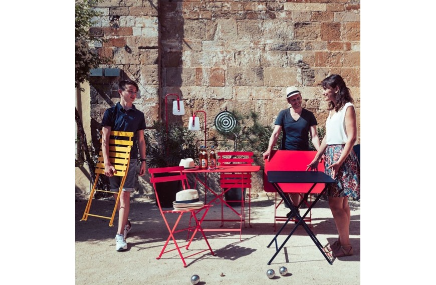 Table de jardin pliante Bistro 71x71cm 4 places FERMOB Latour