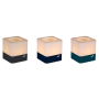 Lot de 3 photophores Cuub FERMOB