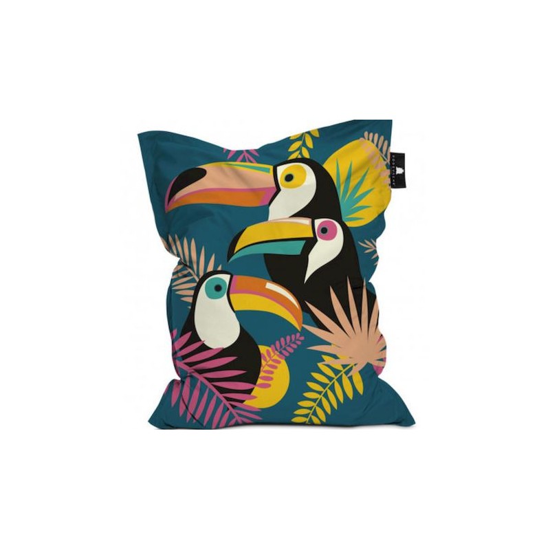 Pouf Geant Pool Party Feuilles Tropicales De Chez Podevache
