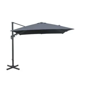 Parasol déporté orientable 3x3 m PROLOISIRS avec rotation 360° et toile déperlante﻿
