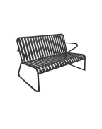 canapé de jardin VERO 2 places OCÉO en aluminium design graphite