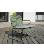 fauteuil bas de jardin aluminium VÉRO PROLOISIRS pour extérieur