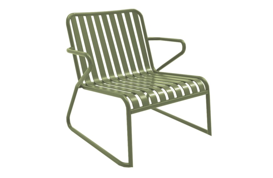 fauteuil bas de jardin aluminium VÉRO PROLOISIRS pour extérieur