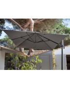 Toile pour parasol déporté 3*4 Taupe Polyester PROLOISIRS