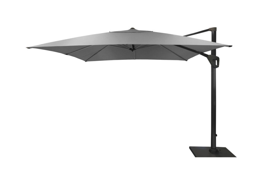 Parasol déporté 3x3 m Elios avec éclairage LED - PROLOISIRS