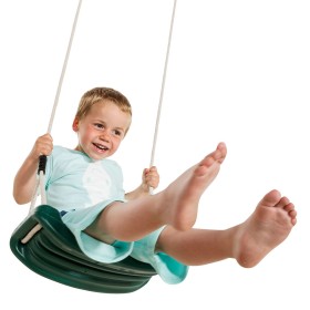 Balançoire soufflée KBT pour portique avec assise large et fixations galvanisées pour enfants