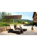 Parasol alu Smart Easy toile rectangulaire - 210 X 150 cm - GLATZ