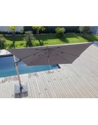 Parasol excentré Elio 3*3 Chiné Orientable PROLOISIRS