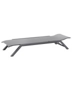 Bain de soleil Amaka Gris Espace / Toile PVC Gris Clair LES JARDINS