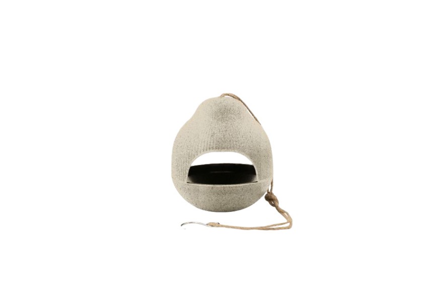Mangeoire pour oiseaux en bambou 17.7 x 15.5 cm - POINT VIRGULE