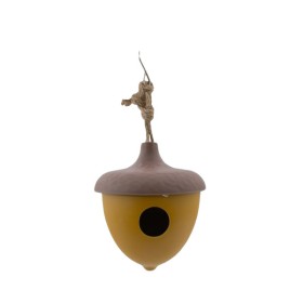 Nichoir gland pour oiseaux en bambou - POINT VIRGULE