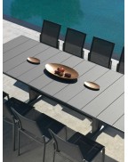 Chaise de jardin KOTON LES JARDINS en aluminium et toile Batyline design moderne