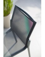 Chaise de jardin KOTON LES JARDINS en aluminium et toile Batyline design moderne
