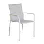 Fauteuil Koton empilable LES JARDINS en aluminium et toile Batyline pour jardin et terrasse