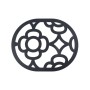 dessous de plat LORETTE FERMOB en acier ajouré avec motif floral pour intérieur et extérieur
