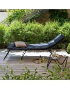 Lit bain de soleil Siesta L Aircomfort acier - LAFUMA