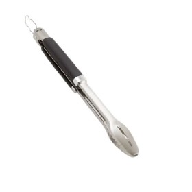 pince barbecue Weber en acier inoxydable pour manipulation précise des aliments