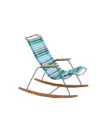 Fauteuil rocking-chair enfant CLICK HOUE en bambou et métal, design scandinave par Henrik Pedersen