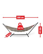 Hamac Headdemock Deluxe Gris clair - FATBOY