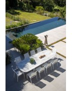 Table extensible 200-300 x 120 cm / 10-12 places SAGAMORE - LES JARDINS
