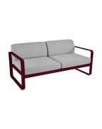 Canapé Bellevie 2 places - Coussins gris flanelle FERMOB