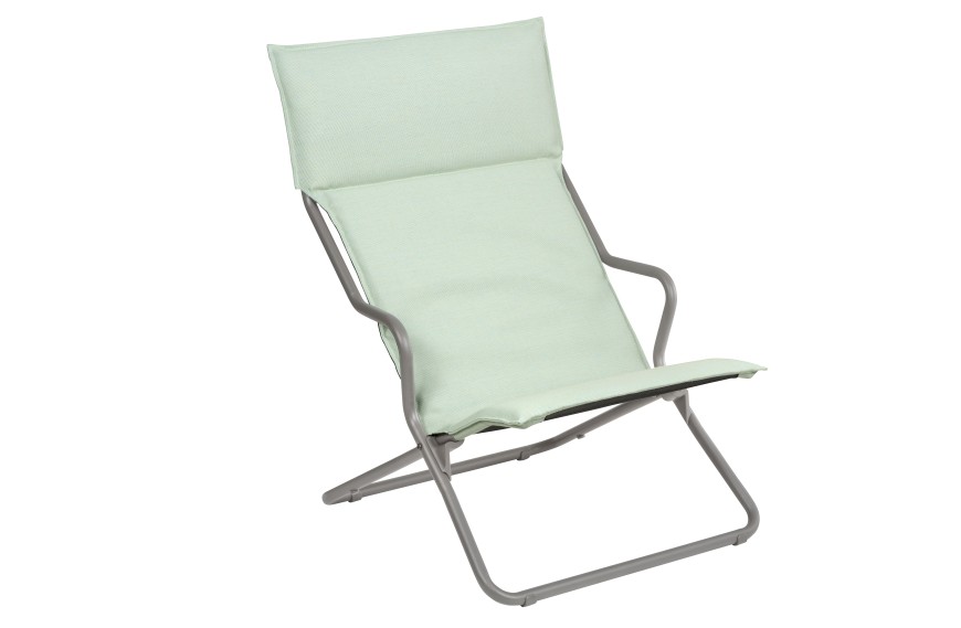 Transat de jardin ANCÔNE Lafuma en Batyline Hedona léger et résistant aux UV pour extérieur