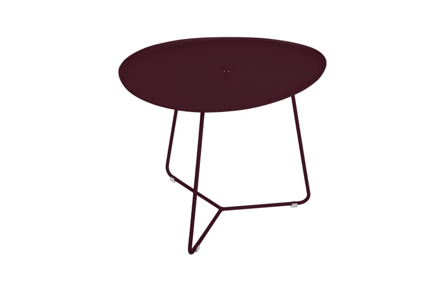 Table basse de jardin Cocotte Fermob Ø55 cm avec plateau amovible design en aluminium