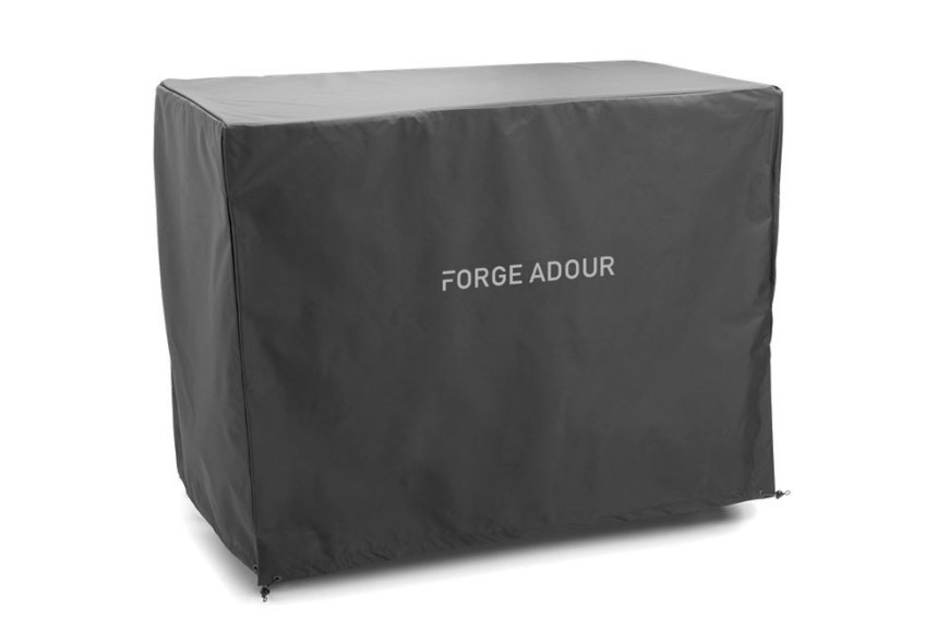 Meuble support pour plancha Forge Adour en acier gris noir
