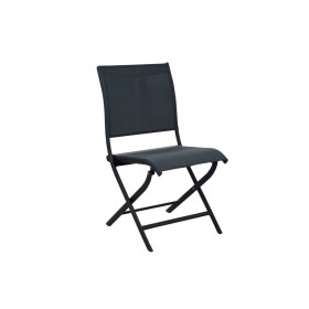 Chaise élégance pliante structure graphite/toile chiné - OCÉO