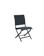 Chaise élégance pliante structure graphite/toile chiné - OCÉO