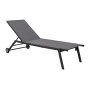 bain de soleil FLORENCE PROLOISIRS en aluminium avec toile TPEP respirante, dossier réglable et roues intégrées
