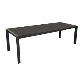 Table MILO aluminium graphite (190/260x75x90) - OCÉO