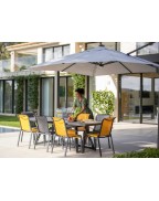 Parasol SOMBRANO S+ 300 x 300cm SMOKE - GLATZ