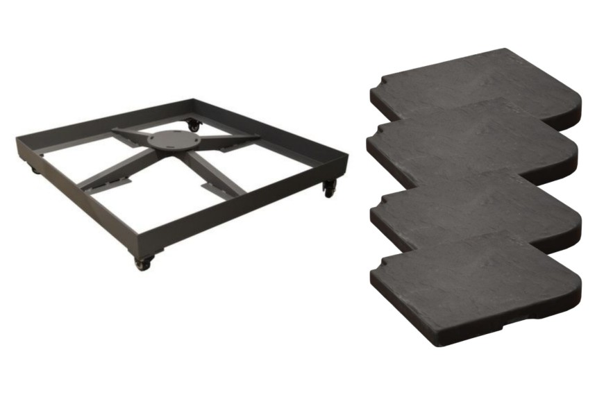 Support pour dalles 25 kg de parasol - PROLOISIRS