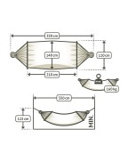 Hamac à barres ALISEO - LA SIESTA