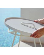 Table d'appoint ON THE MOVE Ø44 cm - CANE LINE
