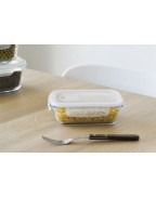 Plat/Boîte de conservation en verre 650 ml - PEBBLY