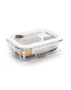 Plat/Boîte de conservation en verre 650 ml - PEBBLY