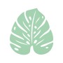 dessous de plat Monstera Fermob 24x22 cm design feuille acier outdoor