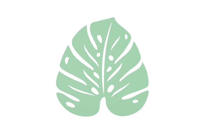 dessous de plat Monstera Fermob 24x22 cm design feuille acier outdoor