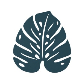 dessous de plat Monstera Fermob 24x22 cm design feuille acier outdoor