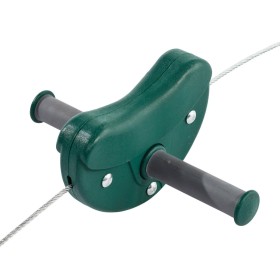 Tyrolienne pour enfant KBT 30 m avec câble en acier, chariot métallique et poignées antidérapantes pour jardin