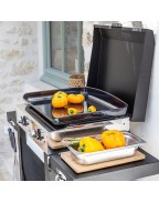 Plancha à gaz COMBO INITIAL 50 / 2 feux - ENO PLANCHA