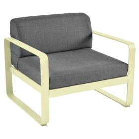 Fauteuil BELLEVIE avec coussins gris graphite / 1 place - FERMOB