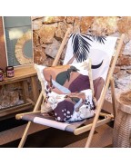 Coussin avec frange 45 x 45 cm IBIZA - PÔDEVACHE