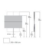 Parasol FLEX ROOF SUNCONFORT 210 x 150 cm - GLATZ