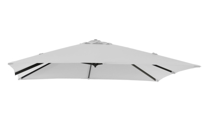 toile parasol déporté Roma 2.5x2.5 m PROLOISIRS polyester résistante au vent
