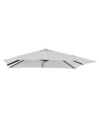 toile parasol déporté Roma 2.5x2.5 m PROLOISIRS polyester résistante au vent