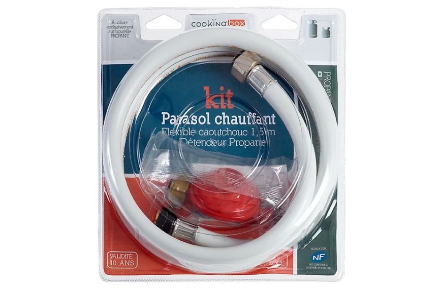 Kit tuyau 1.5m et détendeur pour chauffage - Favex