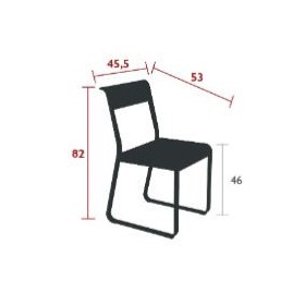 Chaise V2 BELLEVIE - FERMOB